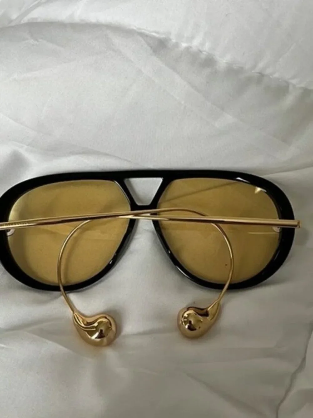 Bottega Veneta Unique Gold-Detail Aviator Sunglasses - Picture 2 of 5
